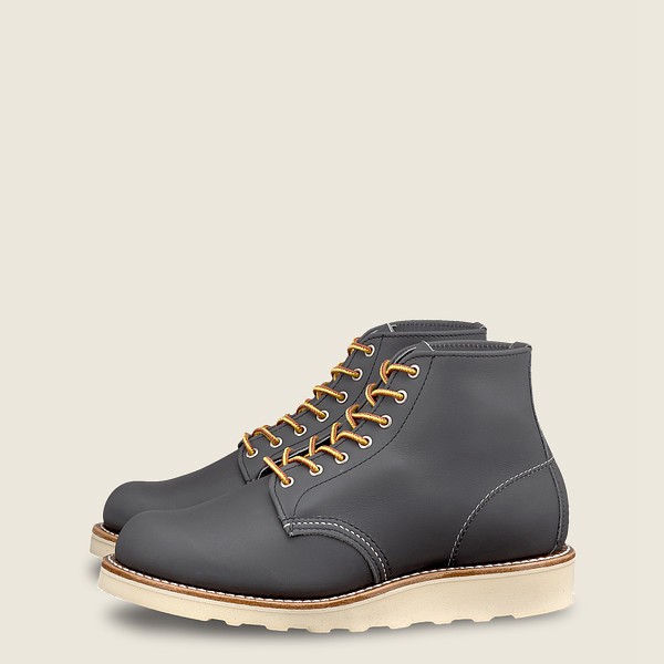 Heritage Støvler Dame - Red Wing 6-Inch Round Toe - Short Bluff Læder - Grå - SNJZEK-359